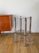 Bolster in chrome and smoked glass, double floors, Design, 1970
