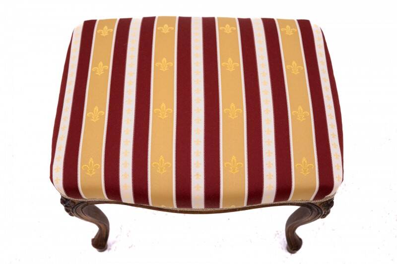 Stool seat, France, circa 1910.