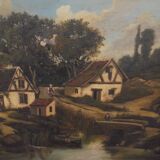 oil on canvas, landscape