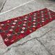 Ancient Uzbek Carpet Mixed Technique Flat Woven, Early 20th Century