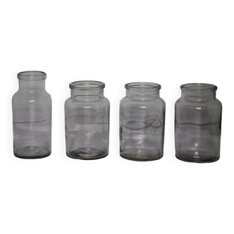 4 large curiosity jars, pharmacy