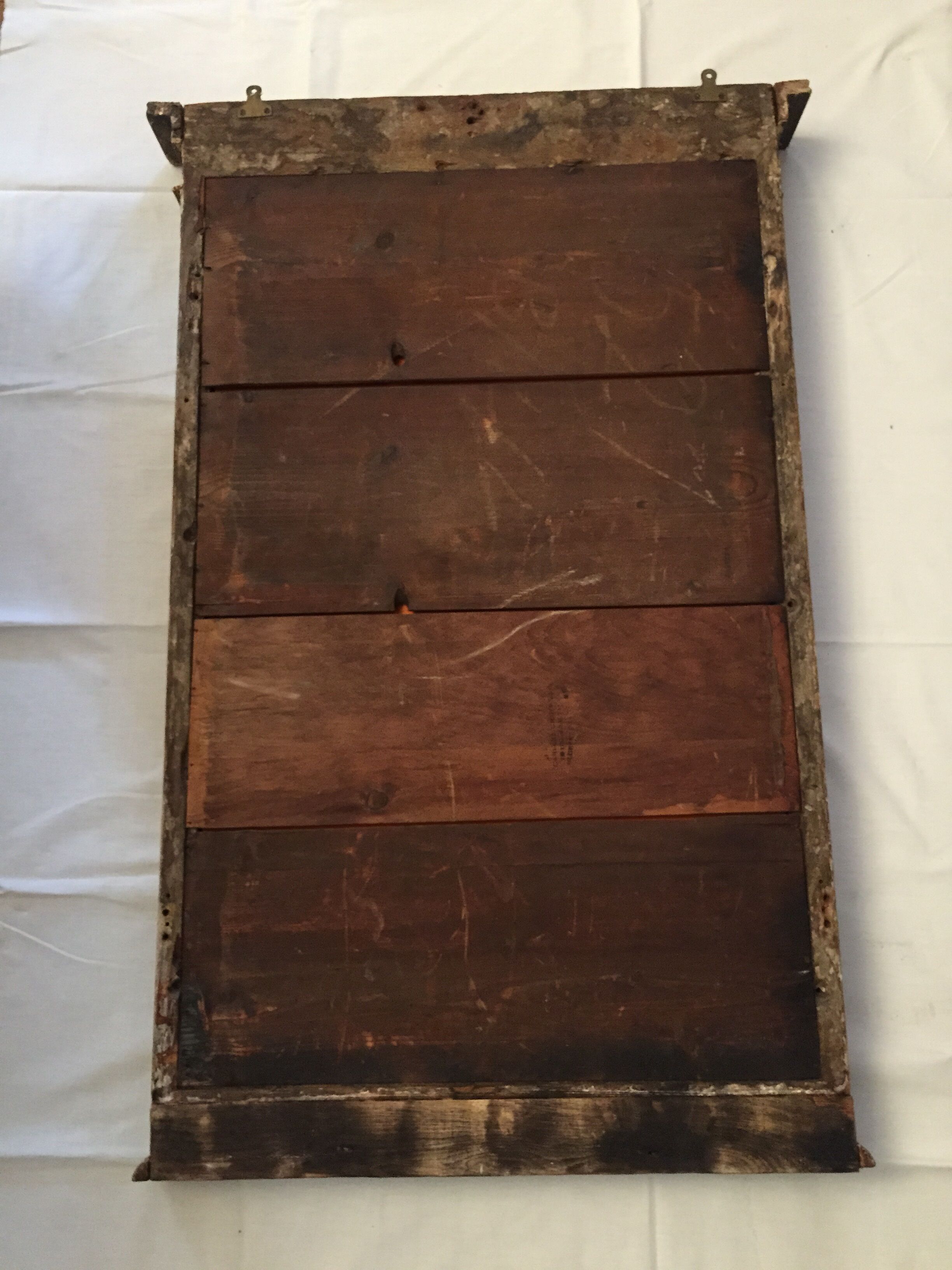 Very old fireplace mirror 99 x 65 cm