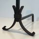 Pair of modernist wrought iron fire dogs