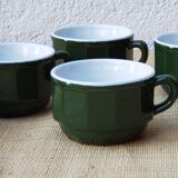 Green ceramic cups