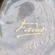 Gilded glass vase signed Fains – France, circa 1950