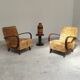 Pair of Art Deco armchairs H410 Type C by Jindrich Halabala for UP Zavody