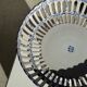 Fruit bowl with blue decorations in white earthenware from Malicorne Art H14