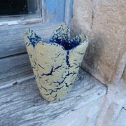 Vintage 1960s ceramic vase, Fat Lava, Clamecy