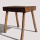 Rustic European Solid Wood Accent Side Table or Stool