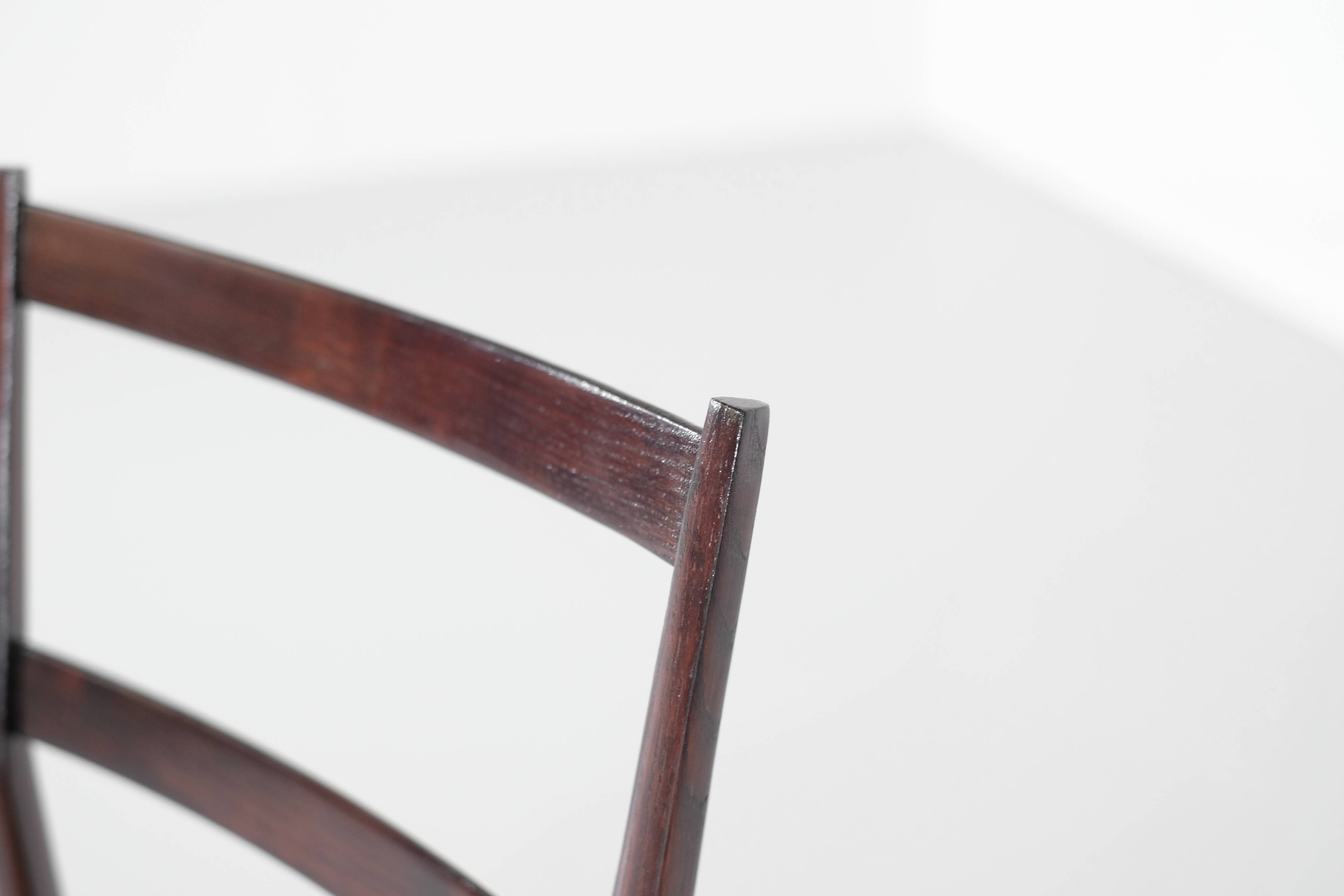 "Superleggera" chair in wood, created by Gio Ponti for Cassina, Italy.