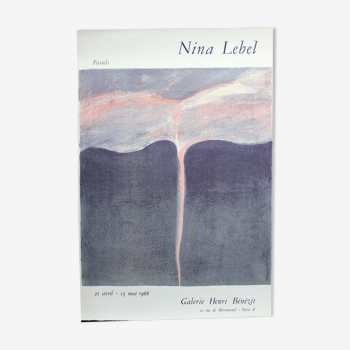 Poster exhibition Nina Lebel 1966