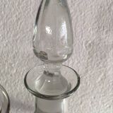 Carafe en verre ciselé années 60
