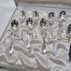 Silver-plated metal cutlery set of 12 teaspoons