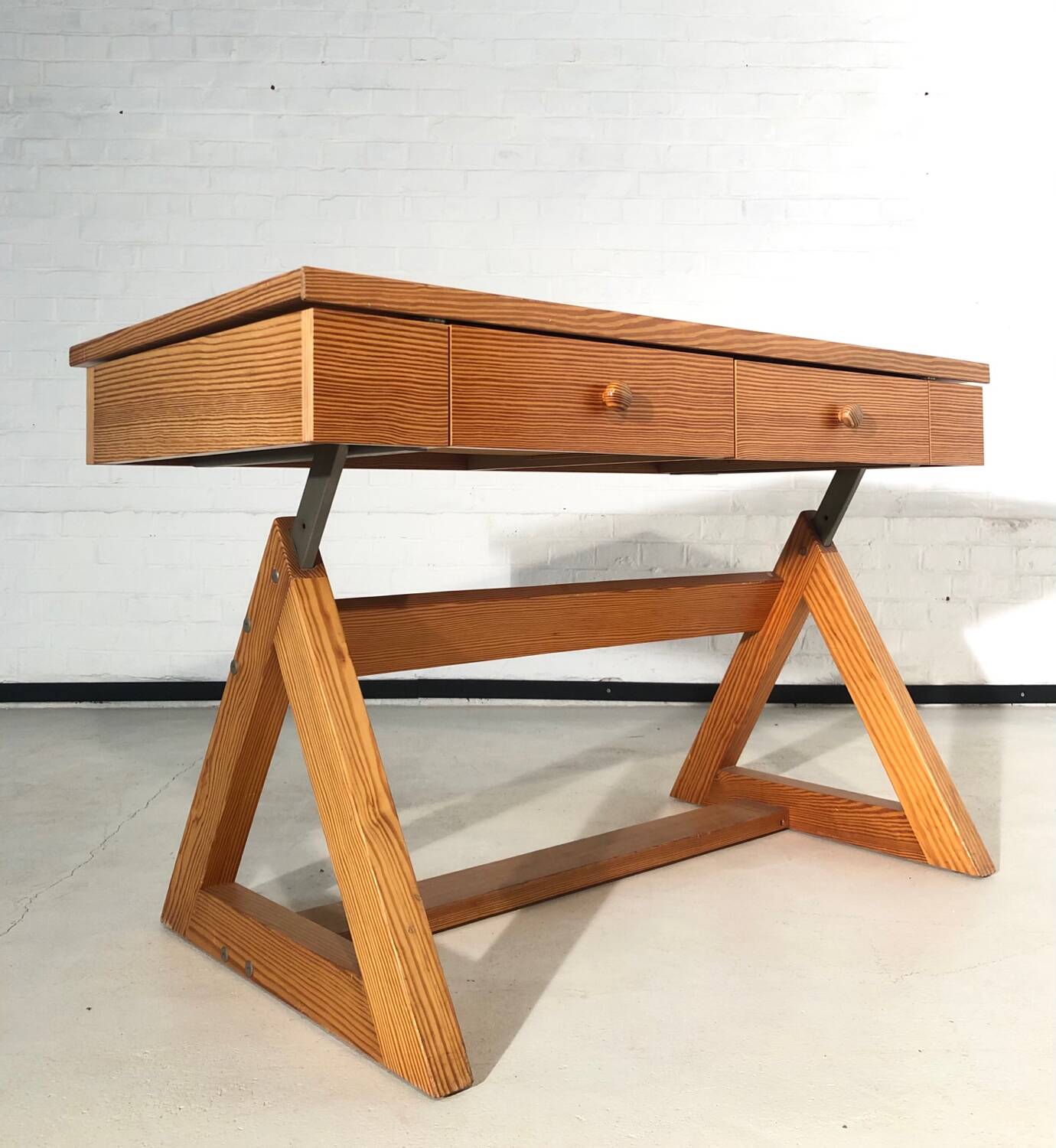 Pine Desk 1979 by Hulsta Germany