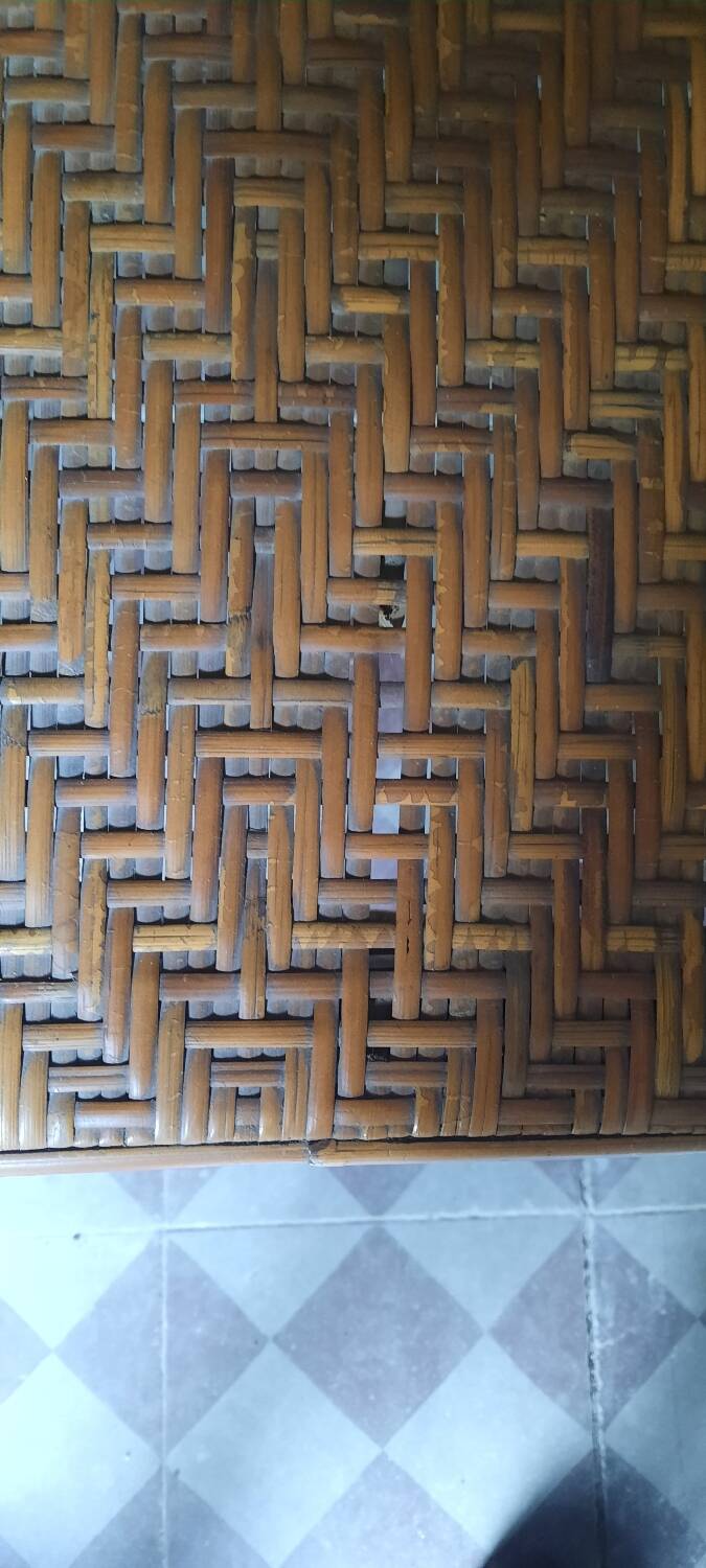 Vintage rattan lounge chair