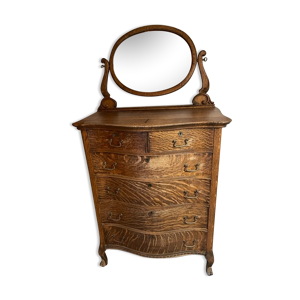 Semainier Highboy Américain Ancien