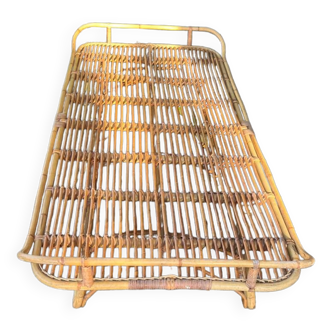 Vintage rattan bed