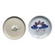 2 grandes assiettes bleues années 70