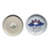 2 grandes assiettes bleues années 70