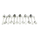 Christofle - 12 Moka spoons Pearls