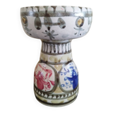 Kéraluc Faience Candle Holder Quimper signed L'Helguen