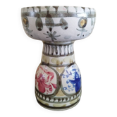 Kéraluc Faience Candle Holder Quimper signed L'Helguen
