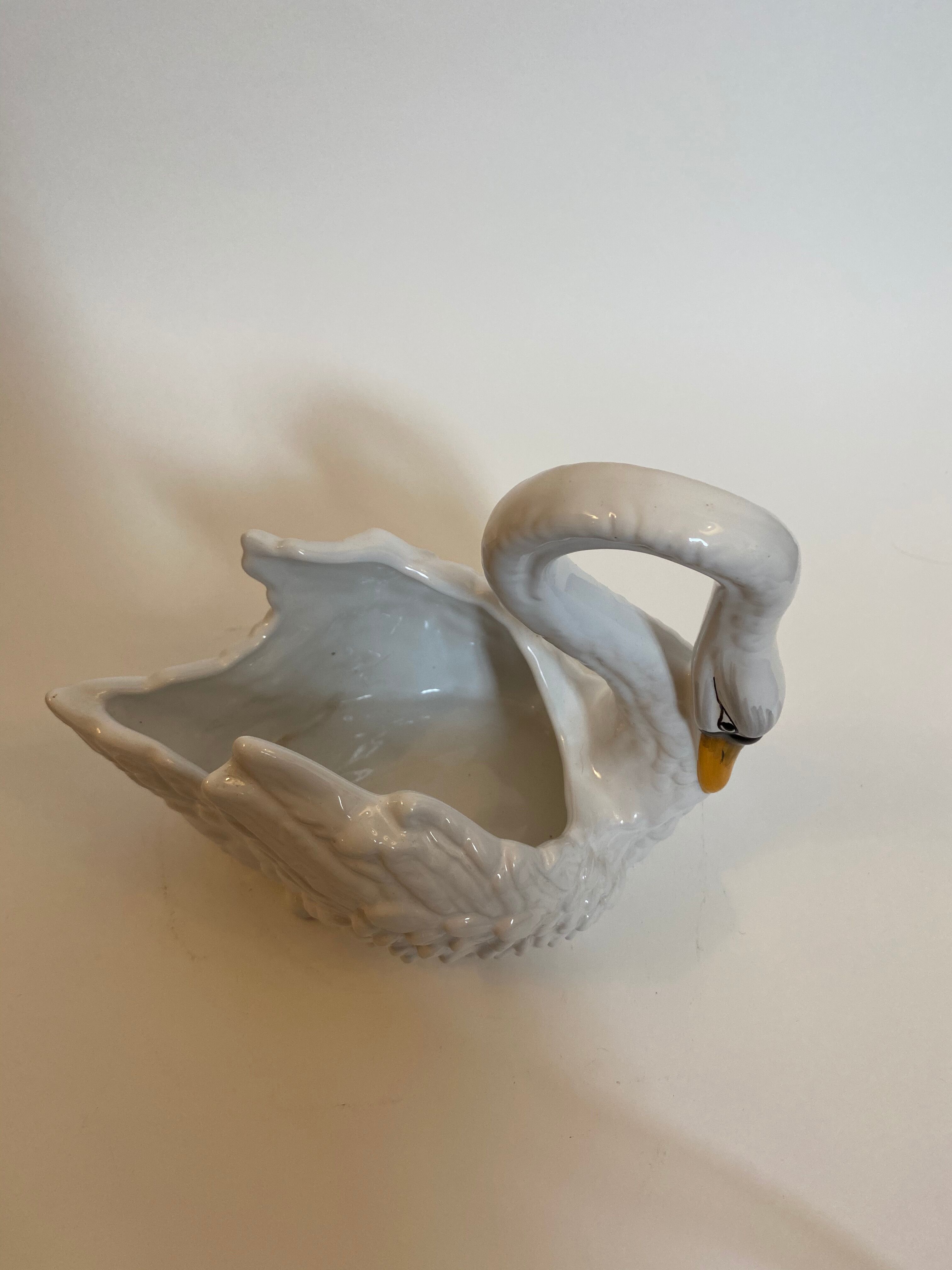 Ceramic swan