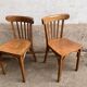 Pair of vintage wooden bistro chairs