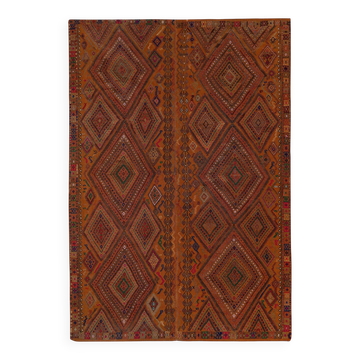 Kilim turc vintage tissé main 169x252 cm