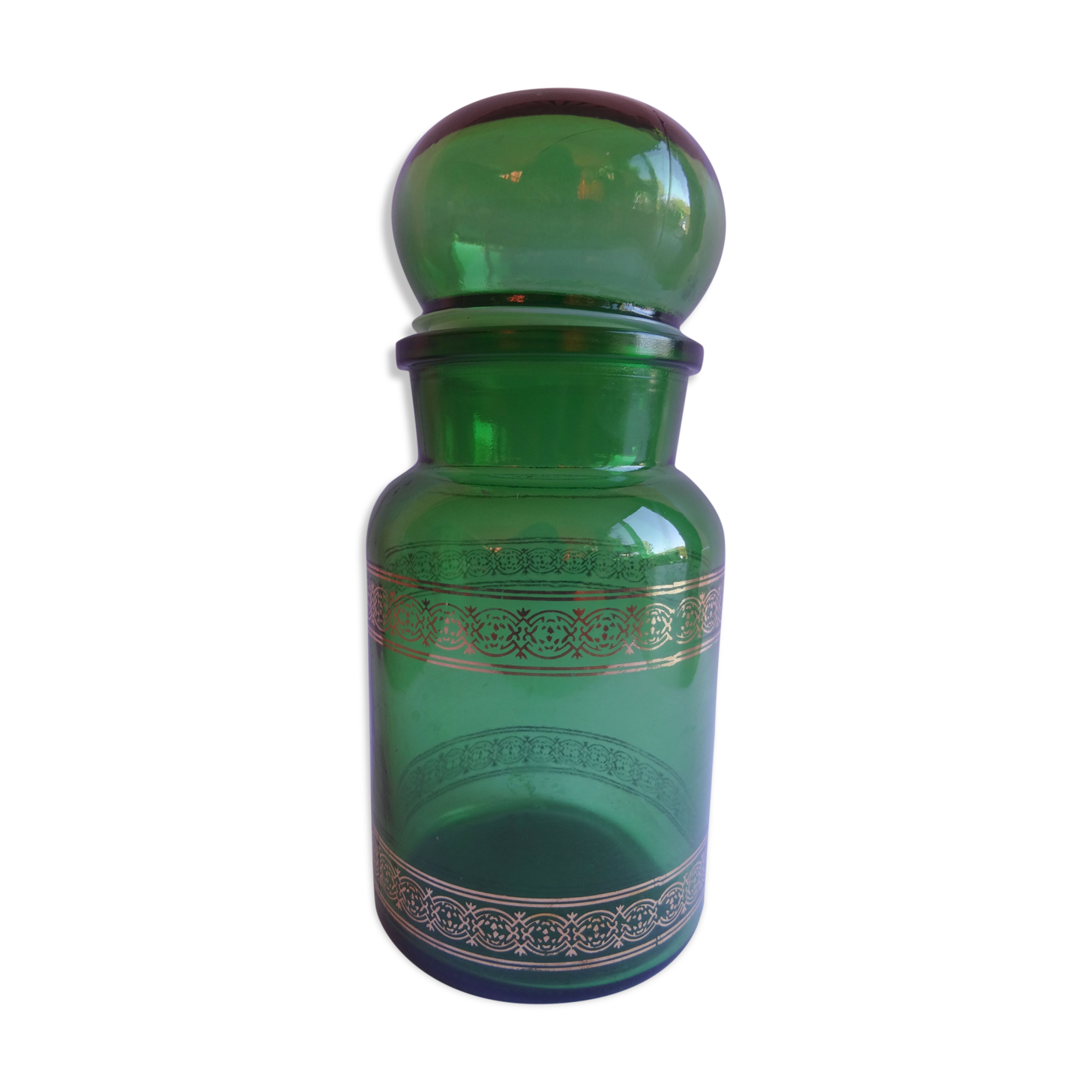Green apothecary pot