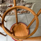 Pair of tapered leg bar stools