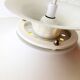 Danish beige metal pendant light, 1960