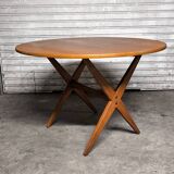 Vintage Scandinavian extendable teak table from the 1970s.
