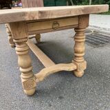 19th century farmhouse table renovated in solid oak 200cm
