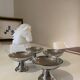 Set of 4 vintage ice cream bowls in 18/10 stainless steel – Retro bistro style
