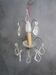 Antique tassel wall lamp in bronze and crystal