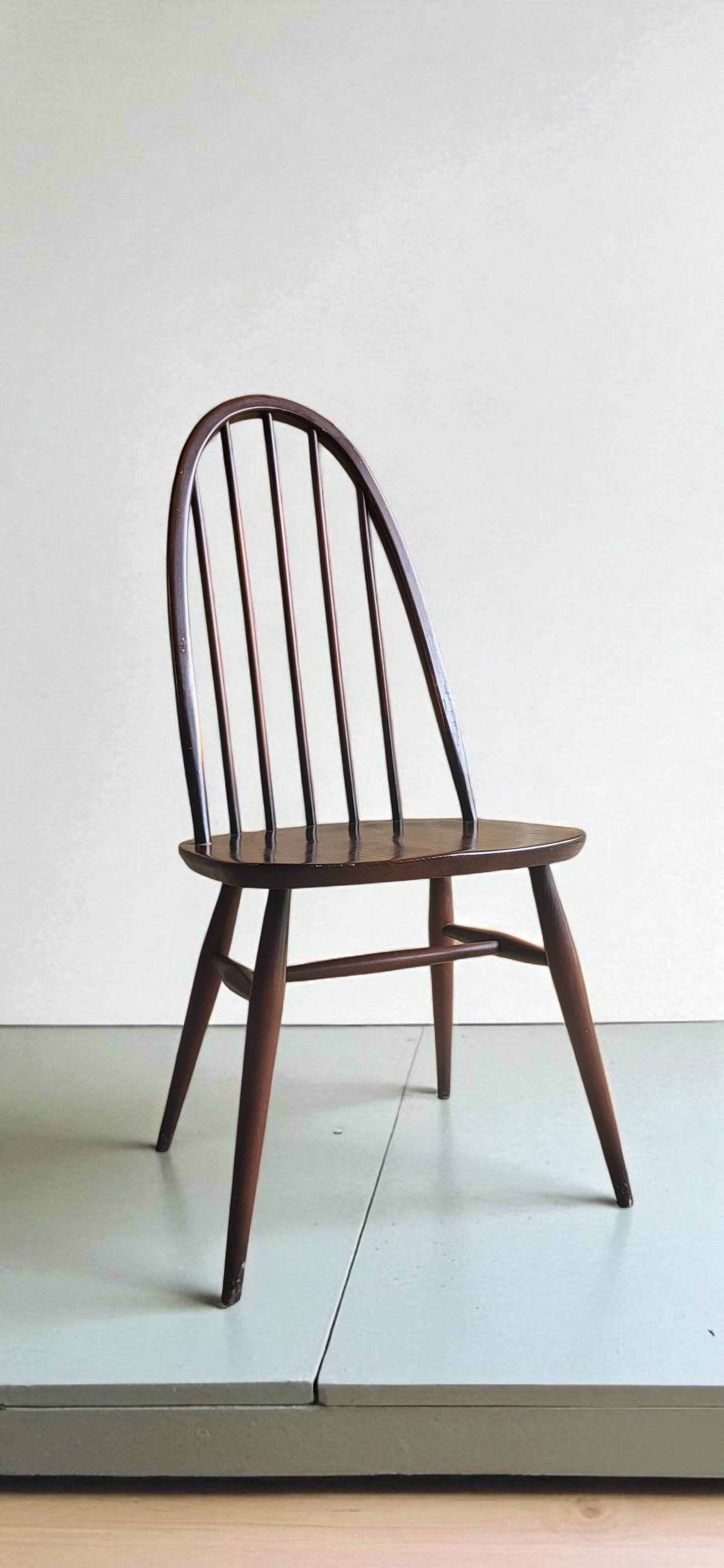 6 Quaker Windsor chairs / armchairs, Ercol 1950s