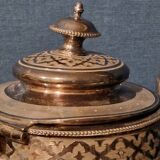 Silver metal coffee maker