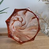 Vase Luminarc tourbillon en verre rose