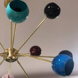 Lustre Sputnik - Lustre en laiton à 12 lumières - Composant certifié UL - Plafonnier