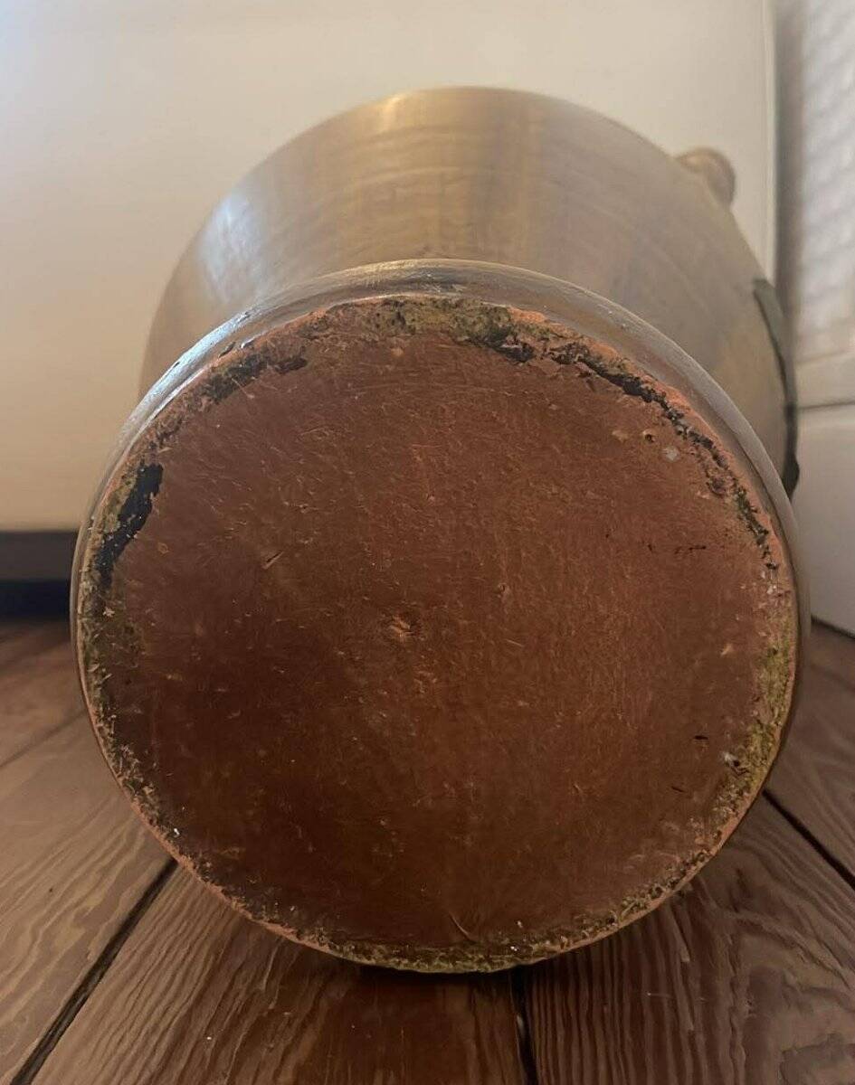 Very large decorative ceramic vase in an antique/Mediterranean style.
