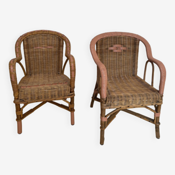 Wicker armchair