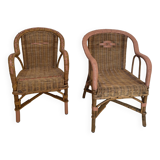 Wicker armchair