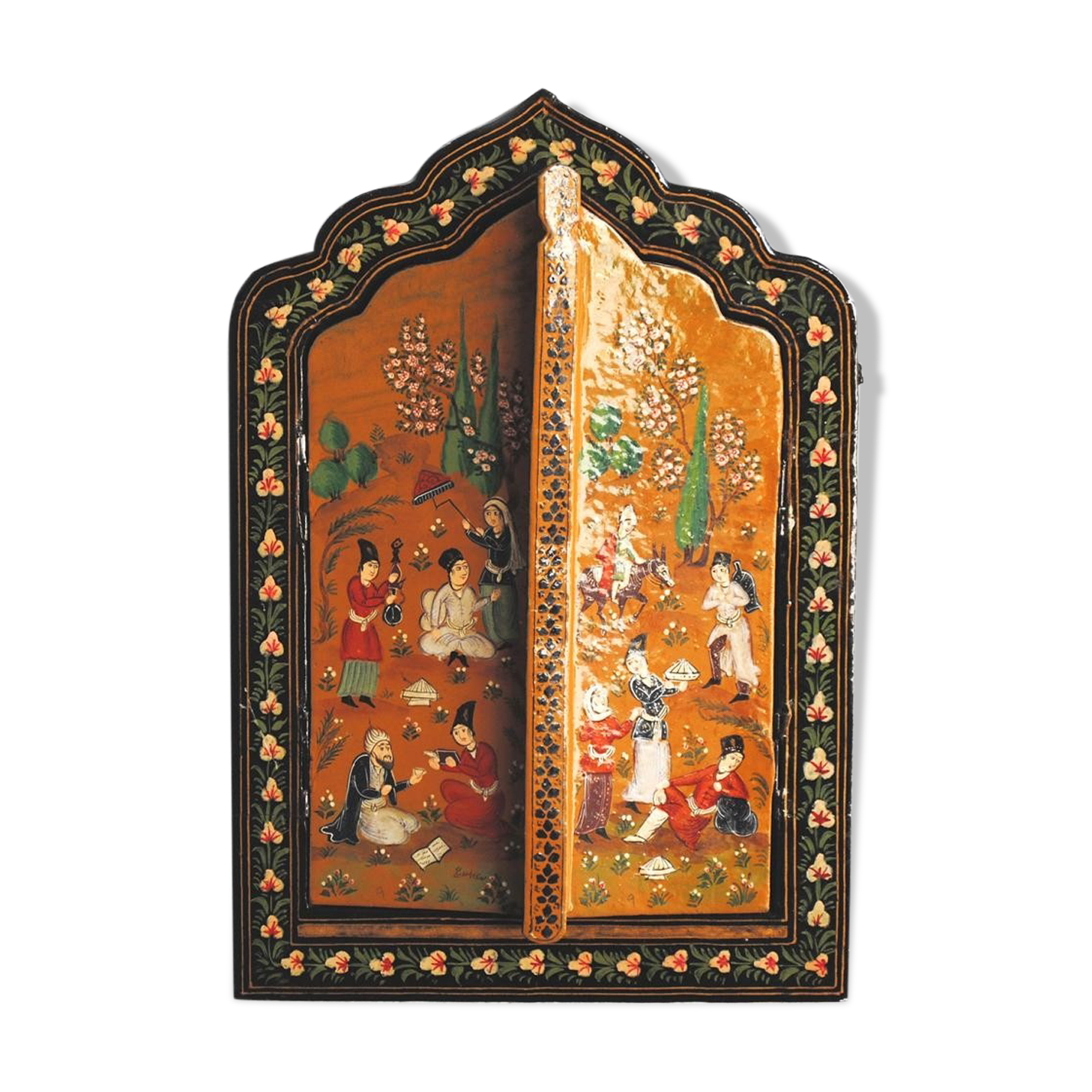 Mirror painted triptych 32cm