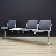 Grey aluminium bench, Danish design, 1960s, production: Denmark