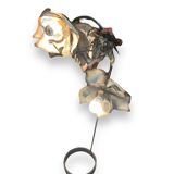 Metal flowers floor lamp