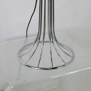 Lamp "space age". glass reflector, metal base. Circa 1970