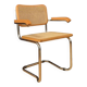 Chair with raffia, Italy, 1980s