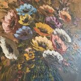 Tableau toile bouquet de fleurs