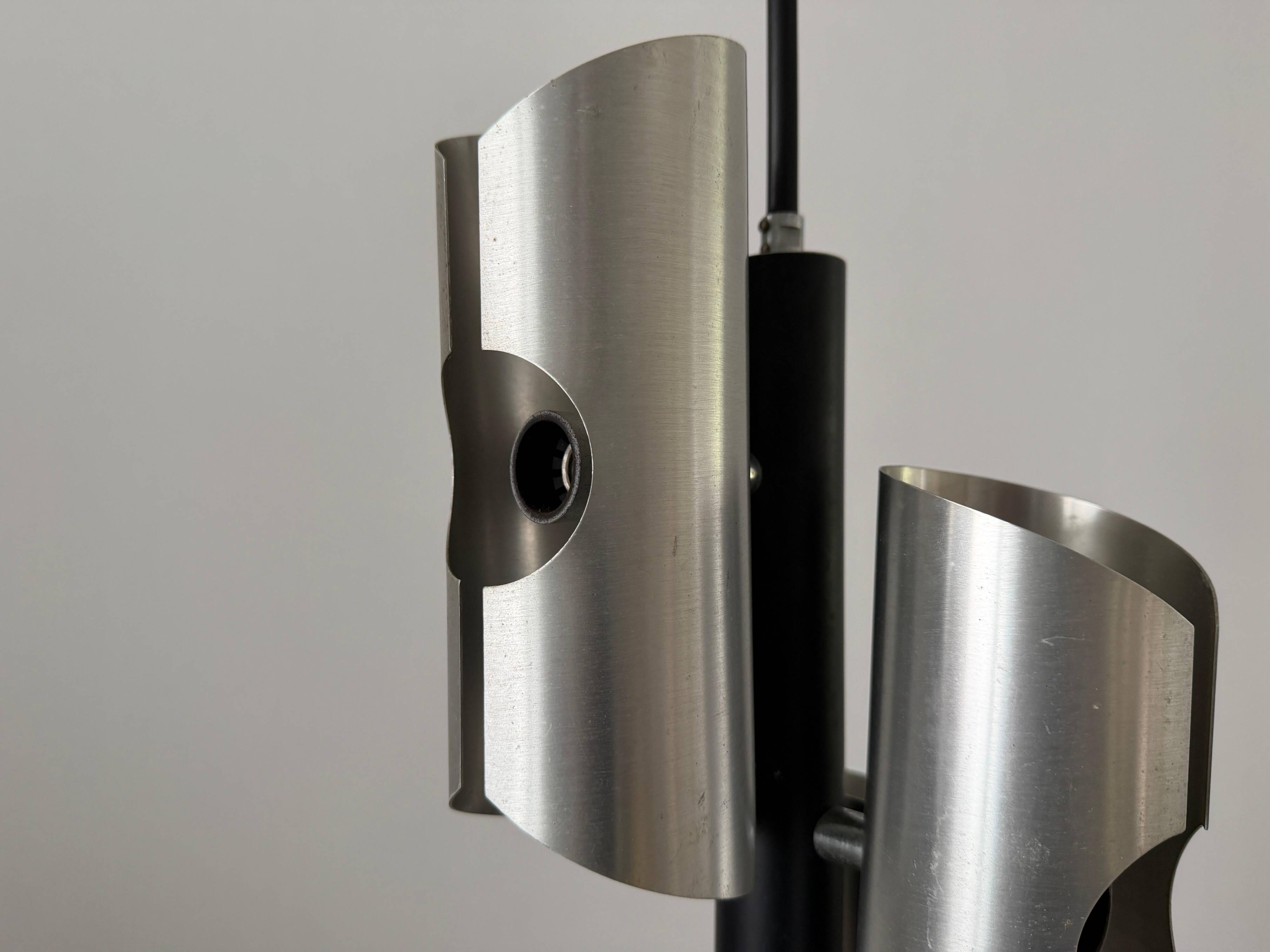 Metal ceiling light with 4 heads, 1960s, Germany
